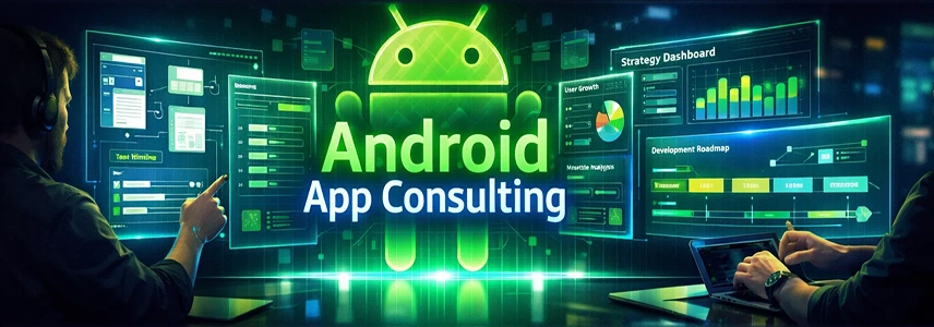 Android app consulting to help businesses build mobile roadmaps while minimizing development risk